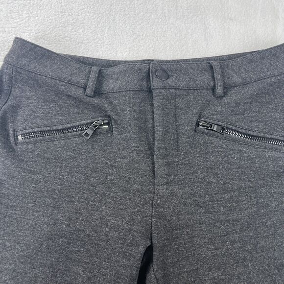 NYDJ Not Your Daughters Crop Pants Womens 8 Gray Straight Leg Slimming Trousers - Picture 5 of 16